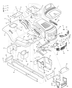 Part Location Diagram of 7101970 Murray Manual, Parts List